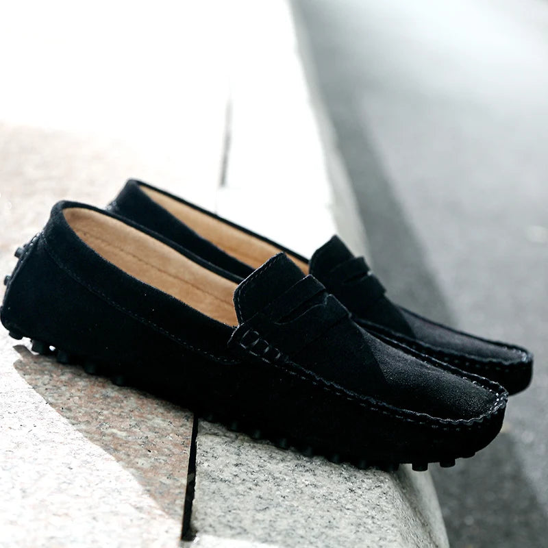 Men Casual Shoes Fashion Men Shoes Handmade Suede Genuine Leather Mens Loafers Moccasins Slip On Men's Flats Male Driving Shoes