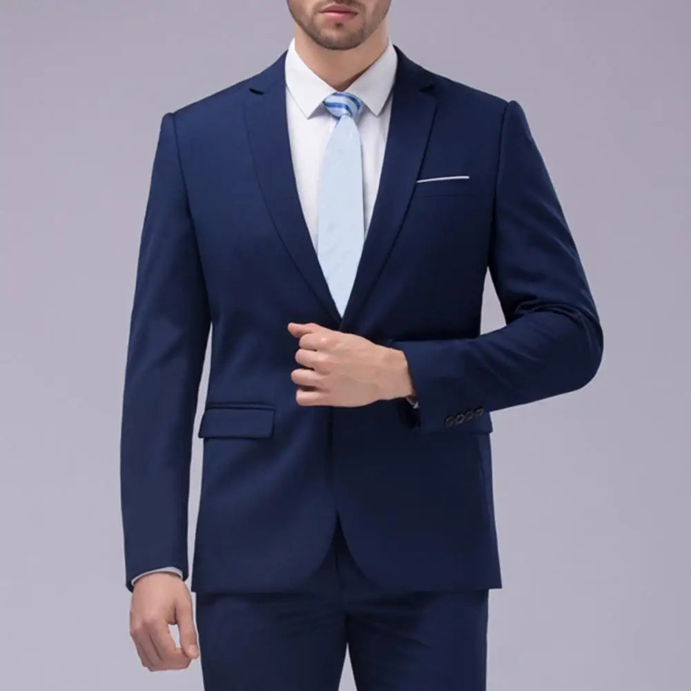 Wedding Suit For Men Set Elegant Blazers Formal 2 Pieces Full Jackets Pants Classic Business Coats 2024