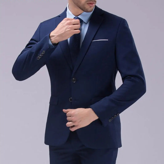 Wedding Suit For Men Set Elegant Blazers Formal 2 Pieces Full Jackets Pants Classic Business Coats 2024